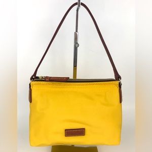 Dooney & Bourke Pouchette Top Handle Lemon Nylon